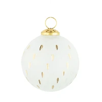 Christmas ball - Clear & gold