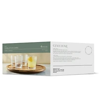 Ensemble de 4 verres striés - 250 ml