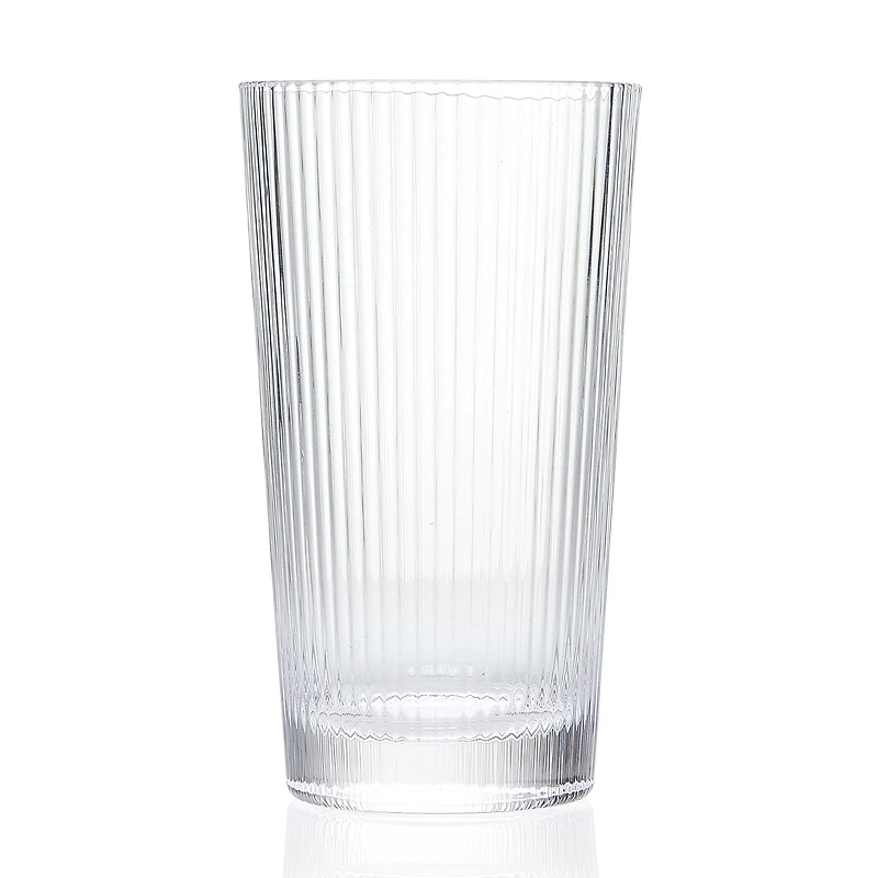 Ensemble de 4 verres striés - 350 ml
