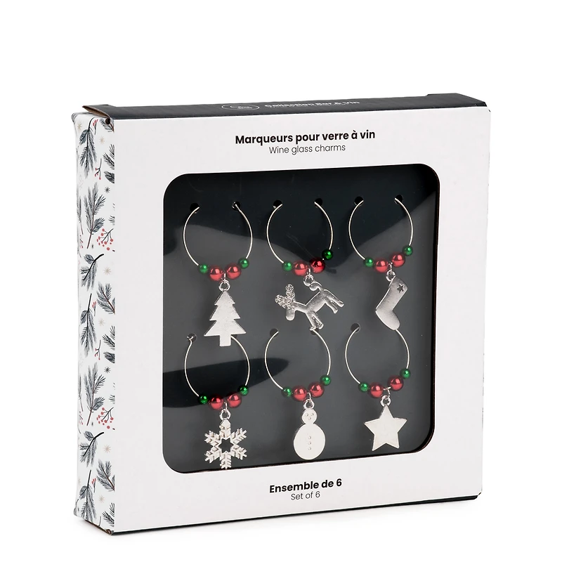 Marque-verres (6) - Noël