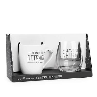 Duo verre & tasse - Retraite