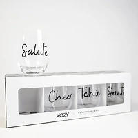 Ensemble de 4 verres à vin - Santé