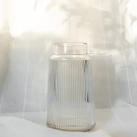 Fine striated vase 8" - Stockholm