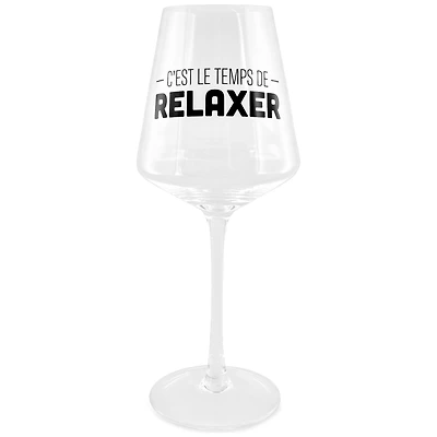 Wine glass - It's time to relax
