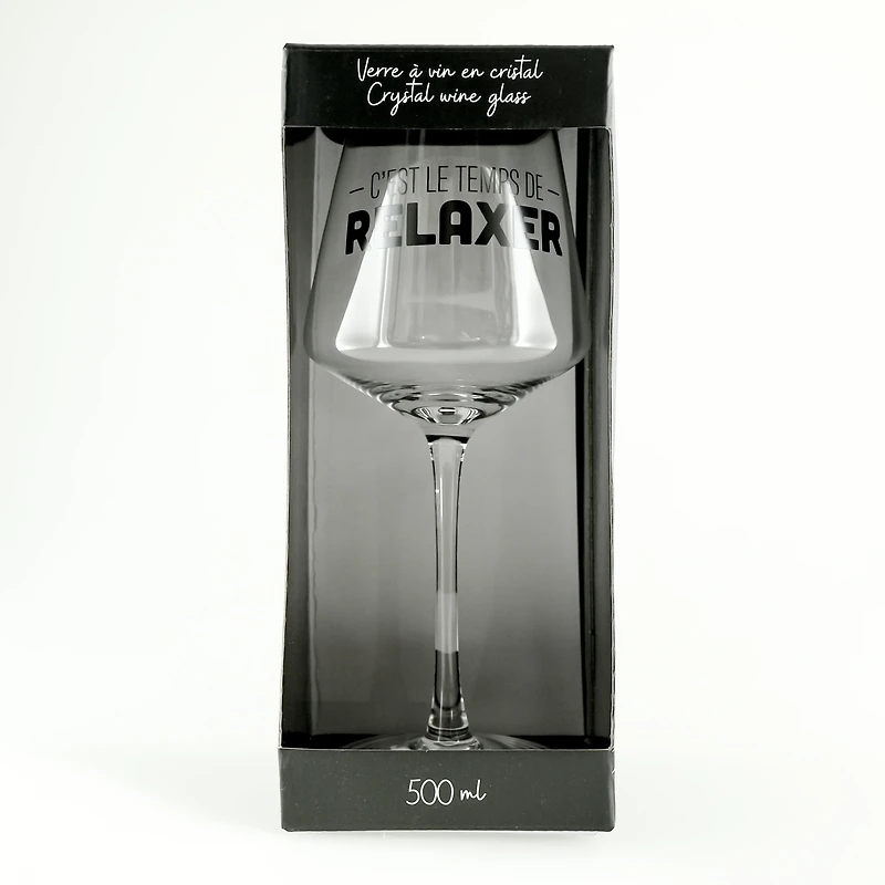 Wine glass - It's time to relax