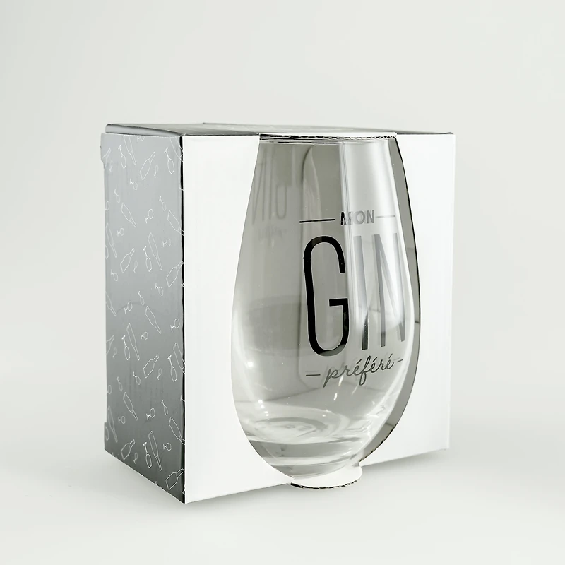 Stemless wine glass - My favorite gin