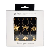 Glass markers (6) - Cats