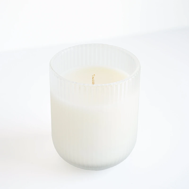 Striped candle - Cherry blossom