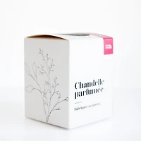 Striped candle - Cherry blossom