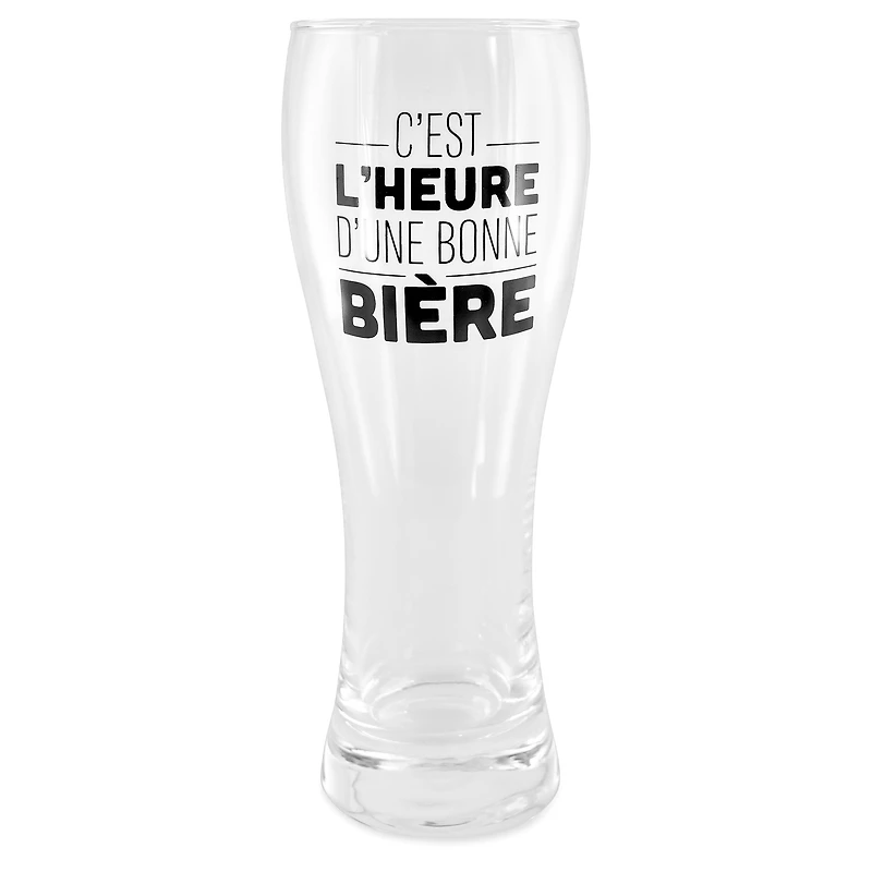 Verre à bière - C'est l'heure de la bière