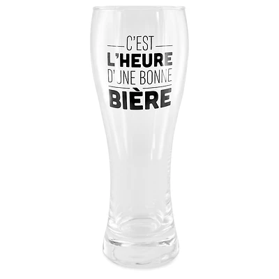 Verre à bière - C'est l'heure de la bière