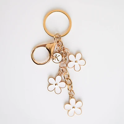 White keychain - Daisy