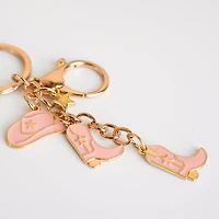 Porte-clé rose - Cowboy