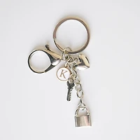 Porte-clé argent - Cadenas