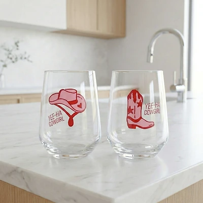 Duo de verres à vin sans pied
