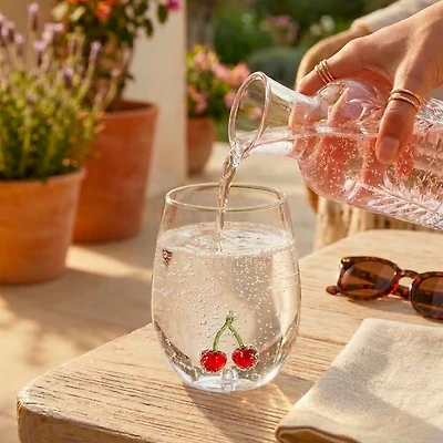Verre à vin sans pied - Fraise 3D