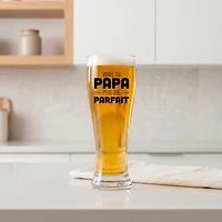 Beer glass with text - Dad... Perfect