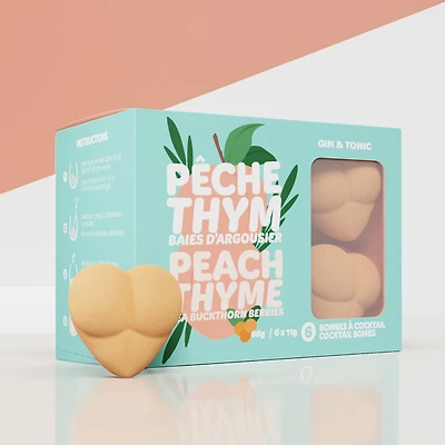 Gin tonic 3D - Pêche & thym - Cadeau