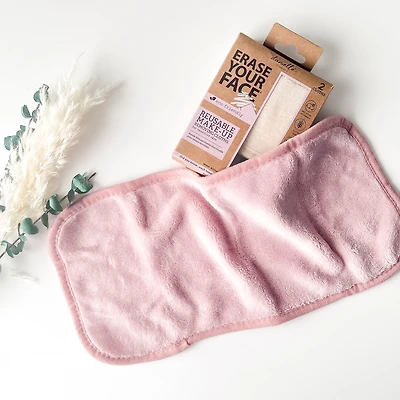 Reusable makeup remover wipe duo