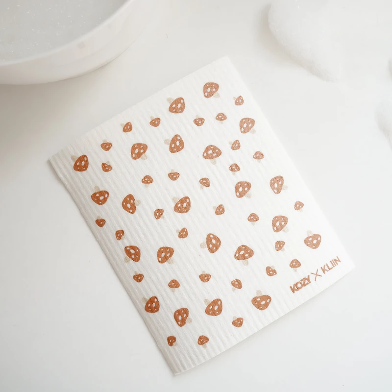 Reusable wipe - Mushrooms