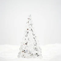 Petit sapin illuminé en acrylique