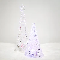 Grand sapin illuminé en acrylique