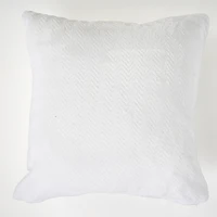 Coussin en microflanelle - Chevrons blancs
