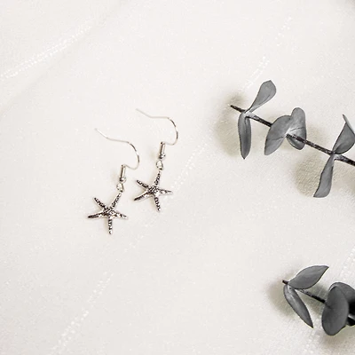 Boucles d'oreilles étoiles de mer - Argent