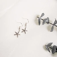 Starfish earrings - Silver