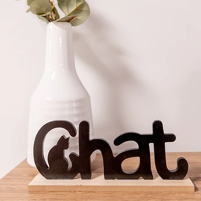 Mot décoratif - Chat
