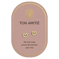 Boucles d'oreilles coeur or