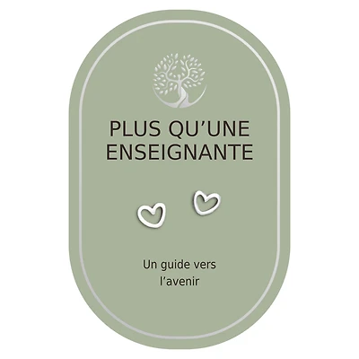 Boucles d'oreilles coeur argent - Enseignante