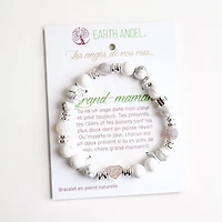 Bracelet message « Grand-maman » - Gris