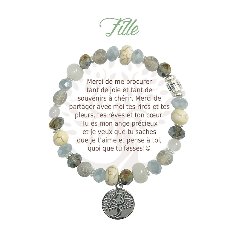 Bracelet message fille