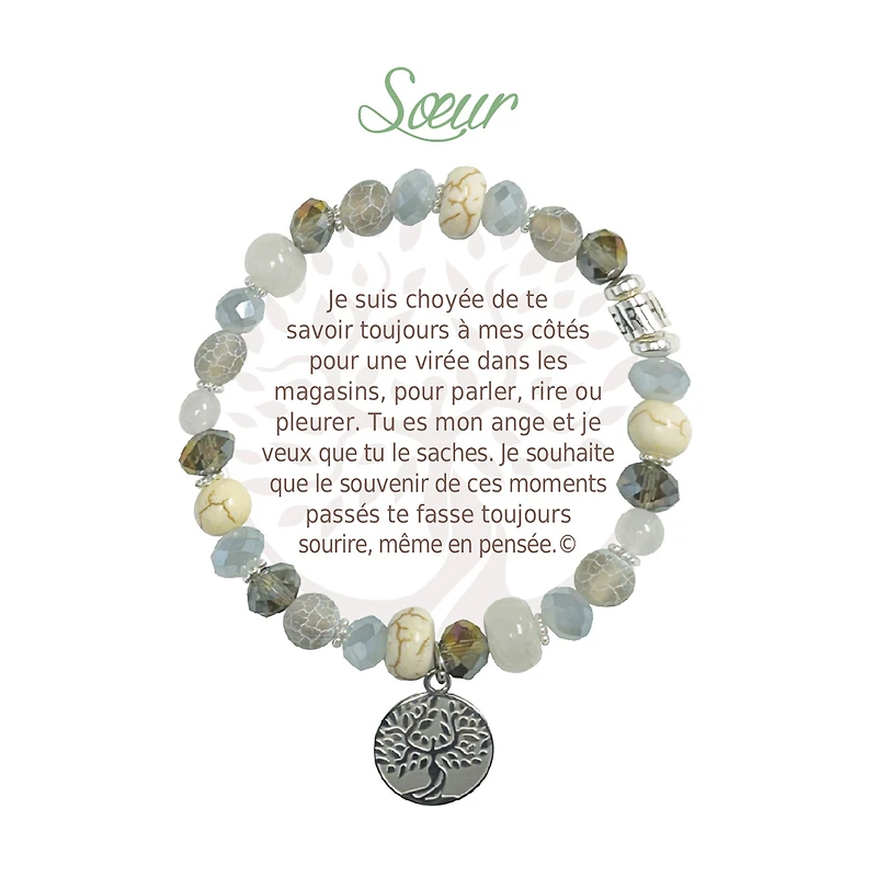Message bracelet "soeur