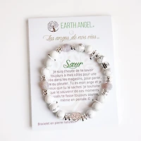 Bracelet message « Soeur » - Gris