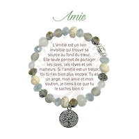Bracelet message amie - Argent