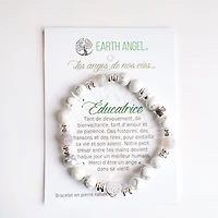 Bracelet message « Éducatrice » - Gris