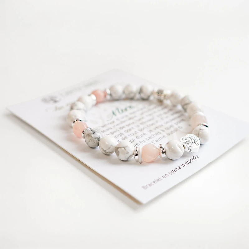 Bracelet message "Mother" - Pink