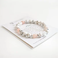 Bracelet message "Mother" - Pink