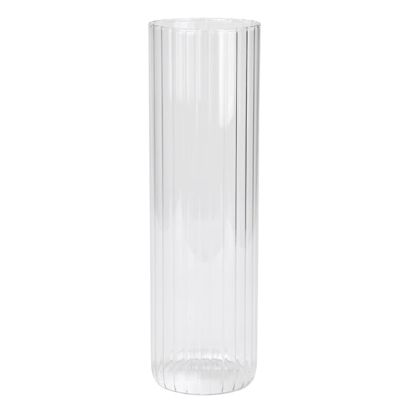 Vase clair à motif strié