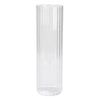 Vase clair à motif strié