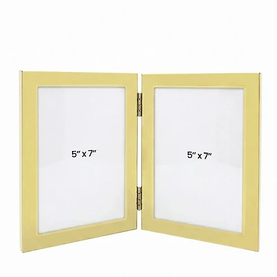 Double photo frame Halo 5x7 - Gold