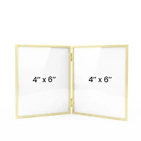 Cadre photo double Versailles 4x6