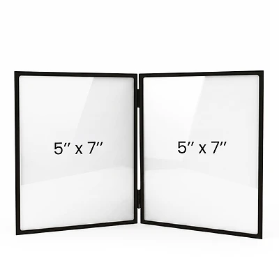 Double photo frame Versailles 5x7 - Black