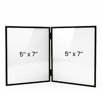 Double photo frame Versailles 5x7 - Black