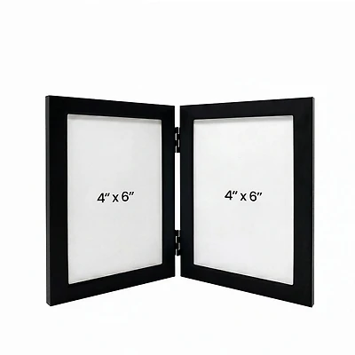 Double photo frame Halo 4x6 - Black