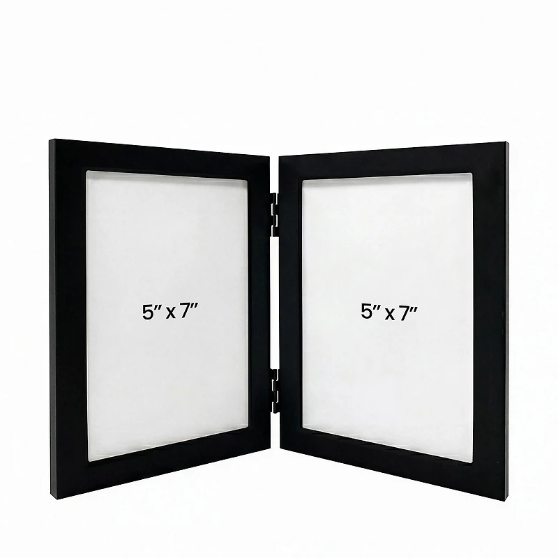 Double photo frame Halo 5x7 - Black