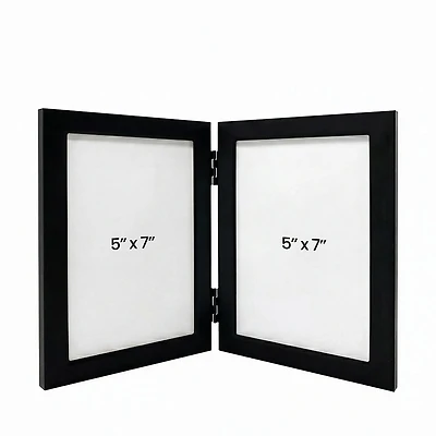 Double photo frame Halo 5x7 - Black