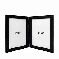 Double photo frame Halo 5x7 - Black